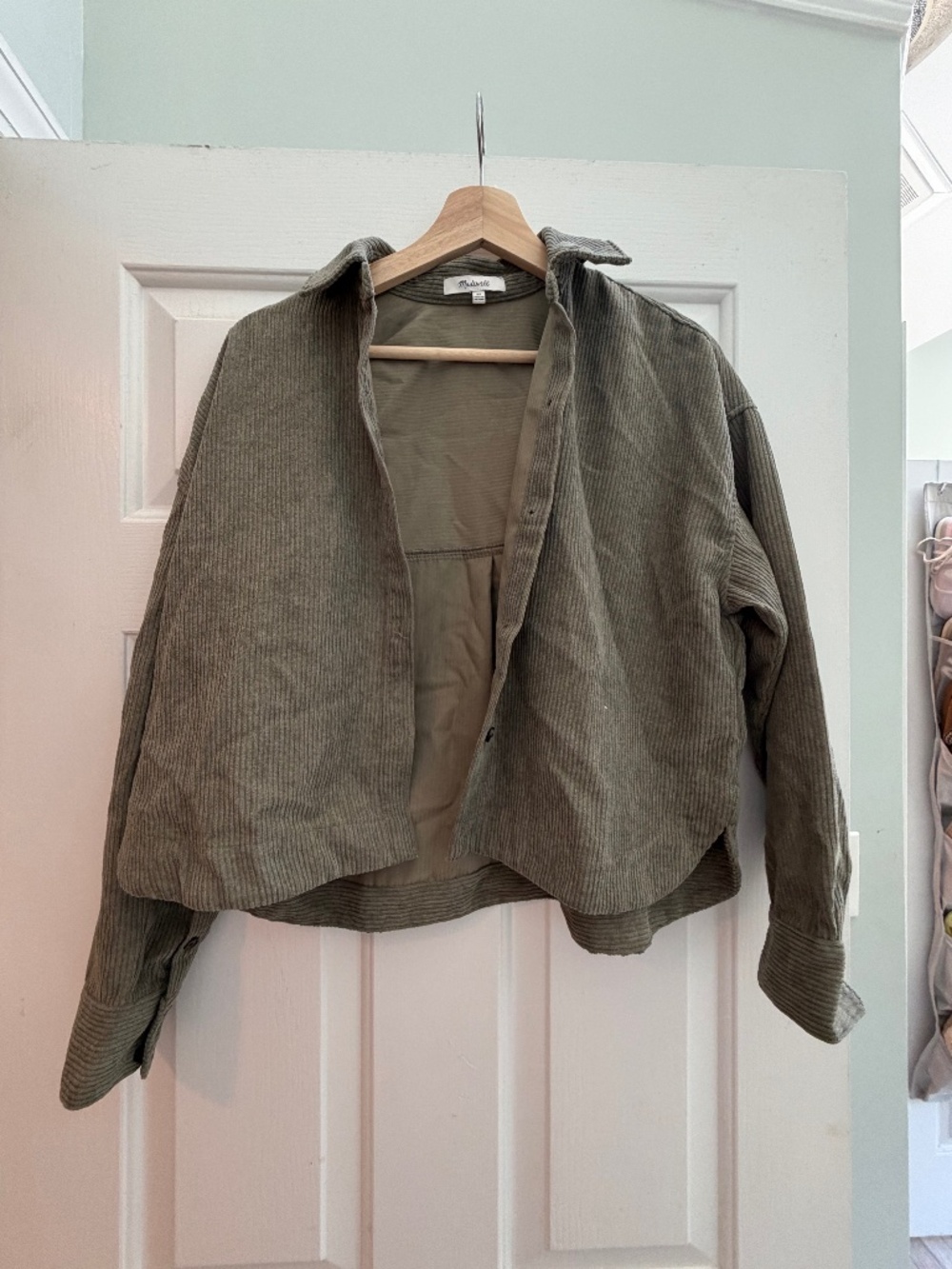 Womens cropped Madewell Button up